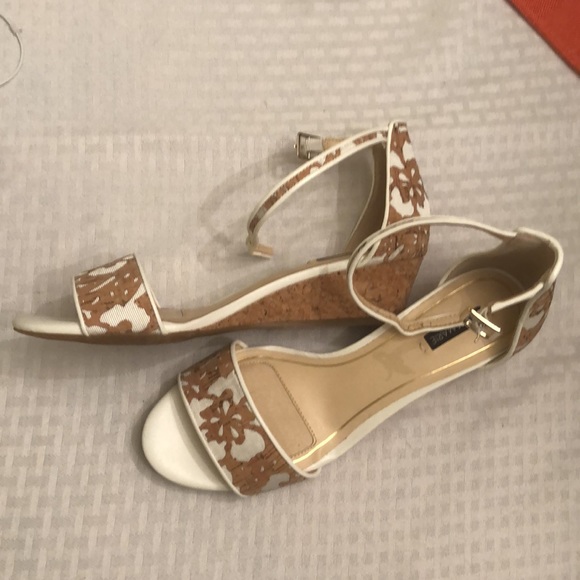 Alex Marie sandals, wedge, white abs cork 7 - Picture 2 of 8